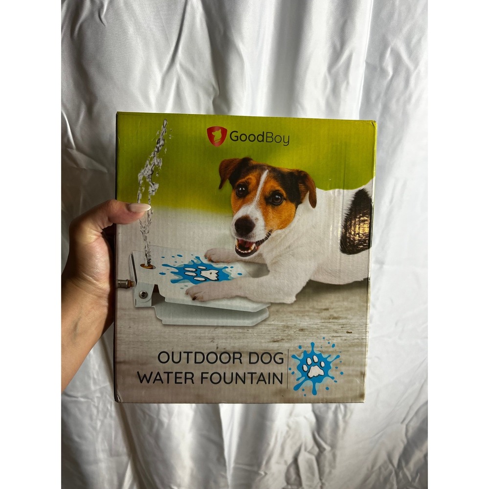 GoodBoy Outdoor Dog Water Fountain Step On Stainless Steel Brass Pet Sprinkler